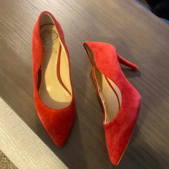 Red 3 inch heels deals